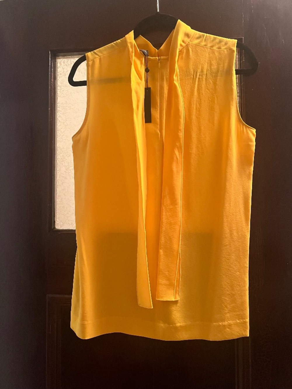 Judith & Charles yellow silk blouse NWT size 8